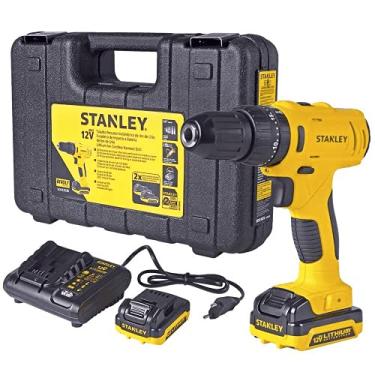 Imagem de Stanley Parafusadeira e Furadeira de Impacto 10mm, Sem Fio com Maleta de Ferramentas, 20 Posições de Torque, 2 Baterias 12V 1,5Ah, 1 Carregador Bivolt, Modelo SCH121S2K-BR