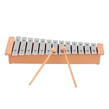 Imagem de Xilofone, 13 Nota Glockenspiel Portátil Alumínio Portátil Instrumento de Percussão Glockenspiel Toy Musical Com Palitos de Madeira para Crianças e Amantes da Música