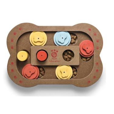 Imagem de Puzzle Bone Brinquedo Interativo comedouro Pet Fisher Price - PP252