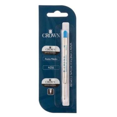 Imagem de Carga Crown Esferográfica Tipo Parker Azul CA14007A - CARGAS E CARTUCH