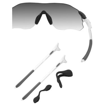 Imagem de HILEEN Óculos de sol brancos de substituição para óculos de sol Oakley EVZero Path Pitch Range Stride - Cinza