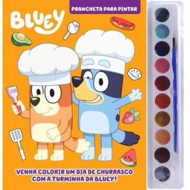 Imagem de Bluey Prancheta Para Pintar Com Aquarela