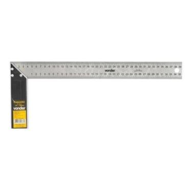 Imagem de Esquadro Para Carpinteiro Com Cabo Plástico Vonder 14``