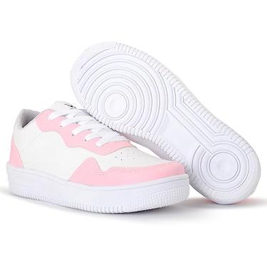 Imagem de Tenis Masculino E Feminino Wayke Force Retro Skate Unissex Board Basquete (ROSA, BR, Adulto, Numérico, 34)
