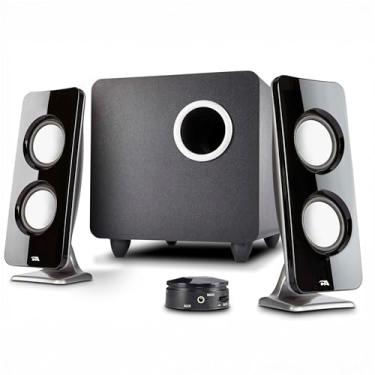 Imagem de Cyber Acoustics Sistema de alto-falantes multimídia CA-3610 2.1 com subwoofer, alto-falantes de computador perfeitos para PC ou Mac, ótimo para música, filmes e jogos