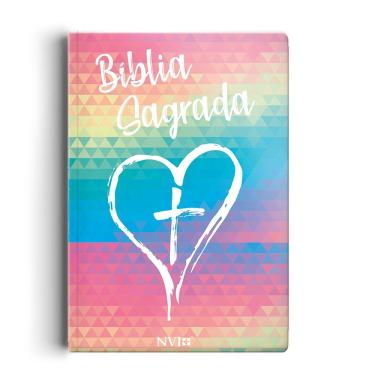 Imagem de Bíblia NVI Slim semi luxo - Coração color
