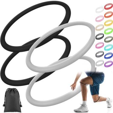Imagem de Suporte de joelheira Foilswirl Silicone Patella Tendon, 4 unidades
