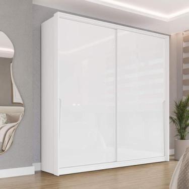 Imagem de Guarda Roupa Solteiro com 2 Portas de Correr e 2 Gavetas 240826 Linha 