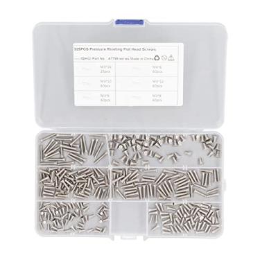 Imagem de 325 Parafusos de Solda a Ponto Dos Pces, Parafusos de Cabeça Plana Maquinaria do Parafuso Prisioneiro de Aço Inoxidável M3 M4, Com Caixa de Armazenamento, para Reparo, Diy