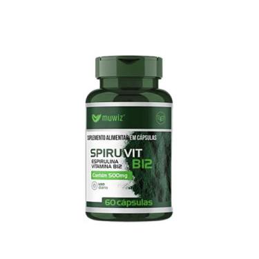 Imagem de Spiruvit Spirulina e Vitamina B12 60 Cápsulas Muwiz