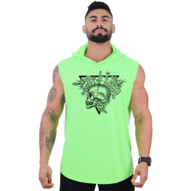 Imagem de Regata Longline com Touca Masculina MXD Conceito Caveira e Rosas-Masculino