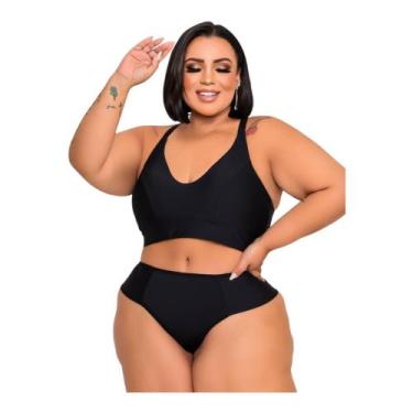 Imagem de Top + Calcinha- Conjunto- Plus Size- Lingerie Luxo- Com Reguladores - 