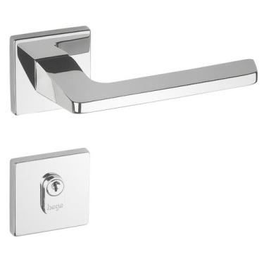 Imagem de Fechadura De Porta Quadra Haga Sara 55Mm Cromada Externa - C