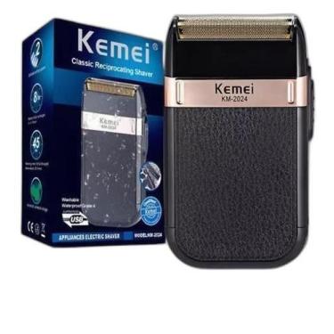 Imagem de Barbeador Kemei Shaver Km-2024 + Tela Extra e Cabo USB - Melhor Qualid