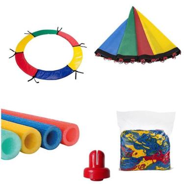 Imagem de Kit Acessórios Premium Sem Mola Chicoplay Para Cama Elástica 3,66m