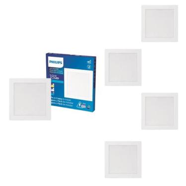 Imagem de 5 Luminárias Plafon Led 18w Philips 6500k 1300lm Bivolt
