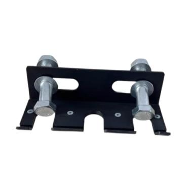 Imagem de menolana Suporte de barra para rack de agachamento Suporte de barra de academia para furo de 26 mm Suporta três postes Acessório de equipamento de fitness de, Preto