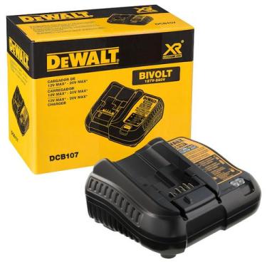 Imagem de Carregador Bateria 12V/20V Max Li-Ion Bivolt Dcb107br Dewalt