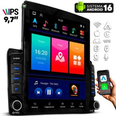 Imagem de Multimídia Tesla Universal 9,7 Pol Quadcore Sistema Android Carplay - 
