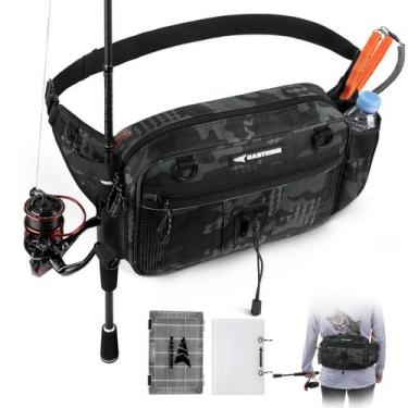 Imagem de Bolsa de cintura KastKing BaitSpace impermeável com suporte de haste p