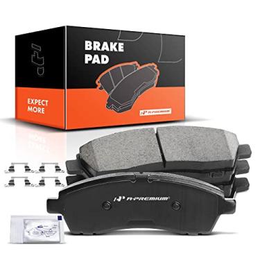 Imagem de A-Premium Conjunto De Pastilhas Freio A Disco Cerâmica Traseiras Compatíveis Com Modelos Ford Selecionados - Excursion 2000-2005, Para F-250 Super Duty/F-350 Duty 1999-2004, Ferragens, 4 Peças