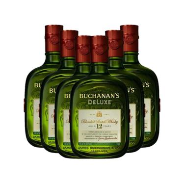 Imagem de Kit 06 Buchanan's DeLuxe Blended Scotch Whisky Escocês 12 anos 750ml