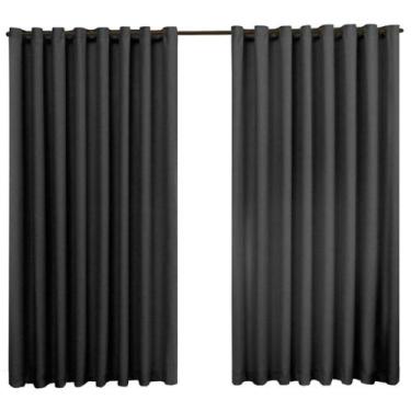 Imagem de Cortina blackout 6,00x2,80 Cortina blecaute com ilhoses tabaco, tecido
