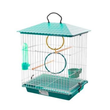 Imagem de Gaiola Caçulinha Luxo para Pássaros Pequenos Canários e Coleirinho Com