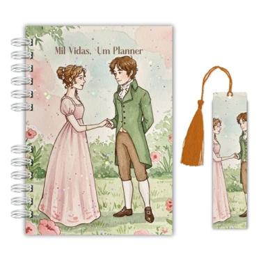 Imagem de Planner Literário – Inspirado em Orgulho e Preconceito | Capa Dura + Tassel + Marcador Magnético