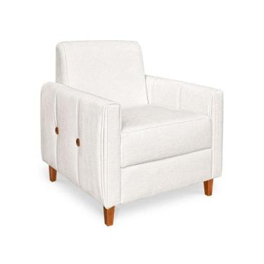 Imagem de Poltrona Aurora Boucle - Lucadi Home, Boucle Off White