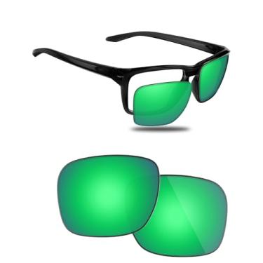 Imagem de Fiskr Lentes polarizadas de substituição compatíveis com óculos de sol Oakley Sylas OO9448 57 mm, resistente a impactos e ajuste perfeito - verde esmeralda