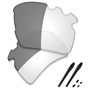 Imagem de SAUCER Lentes de reposição premium e kits de borracha para óculos de sol Oakley Flak 2.0 XL ventilados OO9188 de alta defesa - Ativação fotocromática