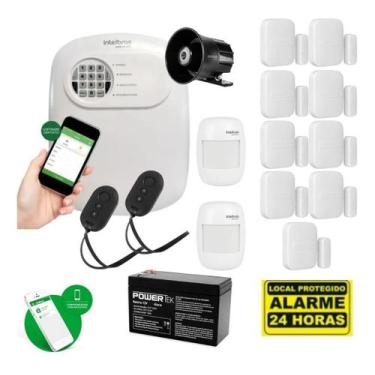 Imagem de Kit De Alarme Intelbras 9 Sensor Abertura 2 Presença S/ Fio