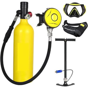 Imagem de Pulmões Portáteis De Mergulho 1l Mini Conjunto De Cilindros De Mergulho Respirador De Mergulho Bomba De Mão De Tanque De Ar Para Mergulho Com Snorkel Equipamento De Mergulho Com Respiração