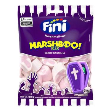 Imagem de Kit c/ 4 Bala De Marshmallow Fini Halloween Marshboo Rip 80g