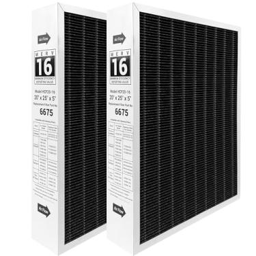 Imagem de X6675 Merv 16 Filtro de ar 20 x 25 x 5 filtro de ar eficiente em carbono compatível com Lennox X6675