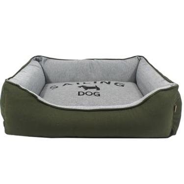Imagem de Cama caminha com ziper pequena para pet de pequeno porte - cachorros e gatos - Pet(Moletom verde)