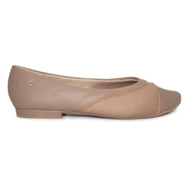 Imagem de Sapatilha Usaflex Feminina Couro Camel Casual Mm0103002-35