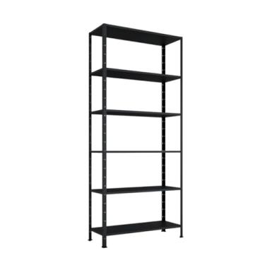 Imagem de Estante Organizadora Multiuso com Mini Estante para Livros e Livreiro de Aço - Estante para Ambientes Elegantes(Preto)