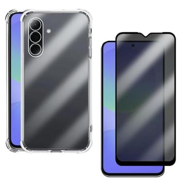 Imagem de Kit Capa Capinha Case + Película De Vidro 3D Privacidade Anti Spy Para Samsung Galaxy A36