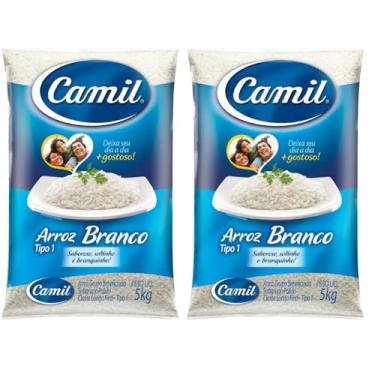Imagem de ARROZ CAMIL 5 KG - TIPO1 - KIT COM 2 UNIDADES
