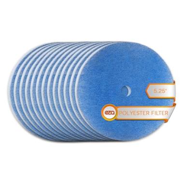 Imagem de Pacote com 12 filtros de ar condicionado RV – filtro CA de duto de ar redondo de 13,3 cm MERV 8 para substituição para ventilação CA (pacote com 12 com orifício central)