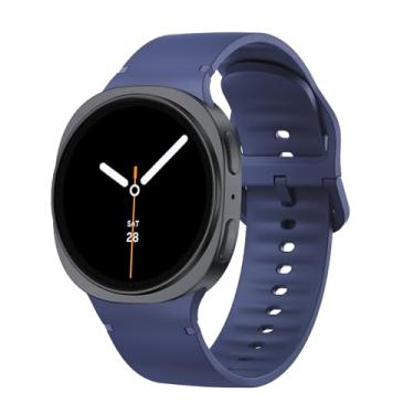 Imagem de Sodhad Pulseira esportiva compatível com Samsung Galaxy Watch 8 de 44 mm e 40 mm, pulseiras esportivas de silicone macio para Galaxy Watch 8 Classic Band de 46 mm