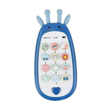 Imagem de menolana Minibrinquedos portáteis para telefone, brinquedos educativos com sons para meninos, crianças, presente de aniversário, Azul