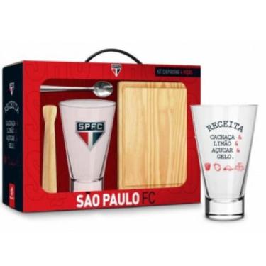 Imagem de Kit copo caipirinha grande - sao paulo fc oficial - BRASFOOT PRESENTES