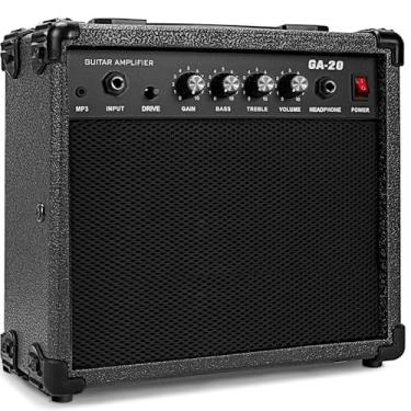 Imagem de Amplificador Guitarra, Mini Amplificador Guitarra, 29 * 11 * 27CM Baixo Para Contra Baixo, Cubo para 20W de Altodesempenho (110V)