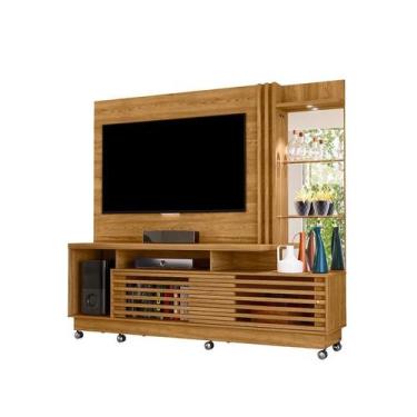 Imagem de Home Theater Frizz Plus Cumaru Com Rodízios - Madetec