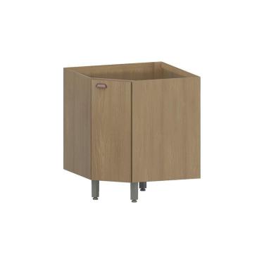 Imagem de Balcão Canto Diagonal Sem Tampo 1 Porta Classic Luciane Móve Freijó/freijó