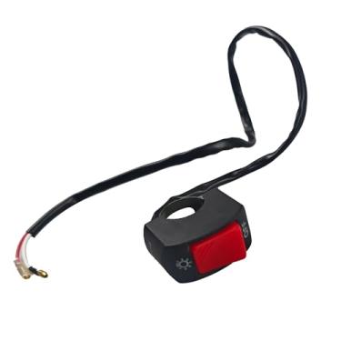 Imagem de Runseaway 1 interruptor de guidão de motocicleta, interruptor liga/desliga à prova d'água com botão de pressão para guidão de 22 mm, serve para motocicletas U5 U7 U2, scooter, eletromóveis