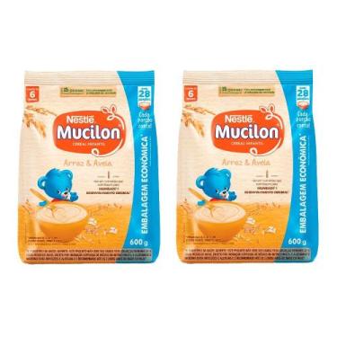 Imagem de Kit 2 Mucilon 600g Sch Arroz/aveia Cada. - Nestlé